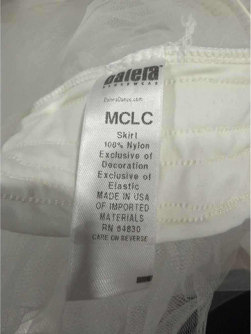White Tulle Tutu Skirt Balletcore Fairycore Layered Mesh Mini XS - Picture 5 of 9